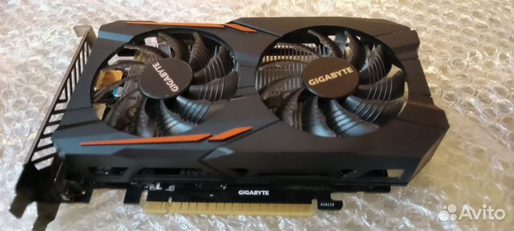 Видеокарта gigabyte GeForce GTX 1050 Ti OC 4G (GV