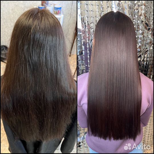 Кератиновое выпрямление/ ботокс волос