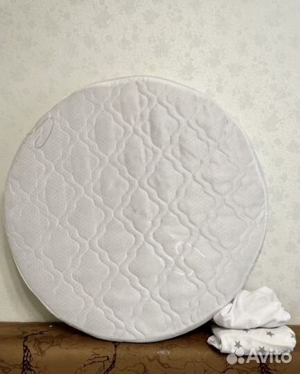 Матрас детский круглый, детский матрас 75х75