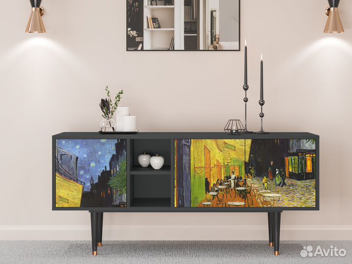 Тв-тумба T5 - Антрацит - Café Terrace AT Night