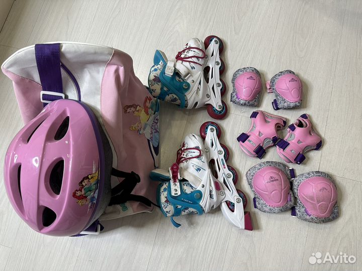 Роликовые коньки детские раздвижные