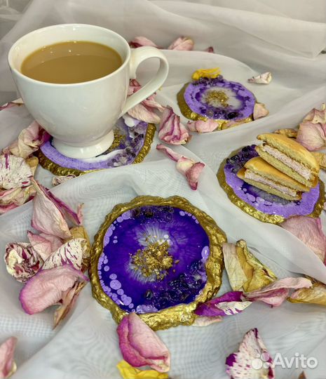 Подстаканники из эпоксидной смолы