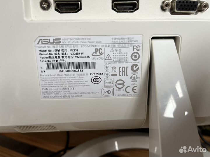 Монитор Asus 24 vx239