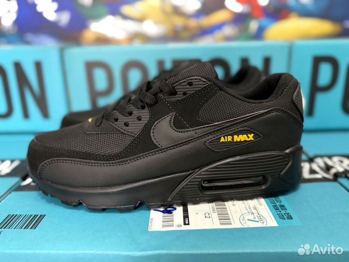 Nike Air Max 90 Black and Yellow