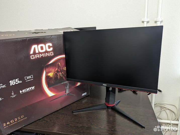 AOC 24G2SPU 165 Гц IPS матрица ножка регулируется