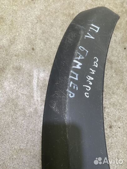 Рено сандеро степвей молдинг заднего бампера левый