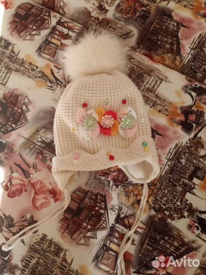 Шапка зимняя для девочки