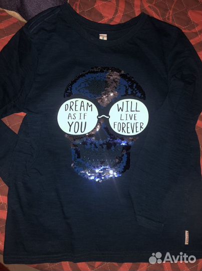 Футболка для мальчика с пайетками