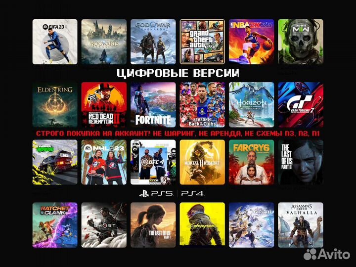 Игры для PS4 / Игры для PS5 / цифровые версии TR
