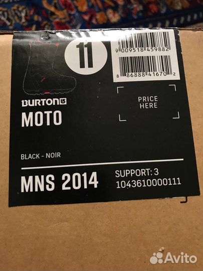 Сноубордические ботинки burton moto mns 2014