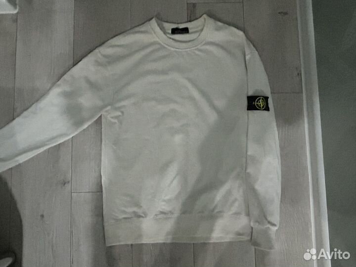 Stone island свитшот белый