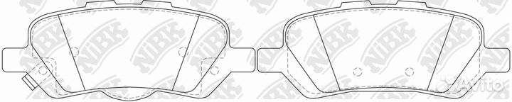 Колодки тормозные toyota venza 08- задние