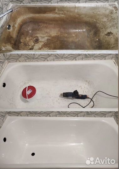 Заливка ванны жидким акрилом