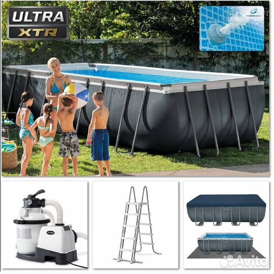 Каркасный бассейн 549x274x132 Intex 26356 комплект