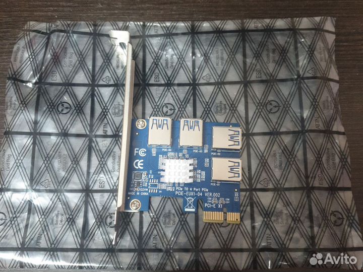 Разветвитель pcie на 4 usb 3.0