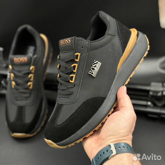 Кроссовки boss весна черные