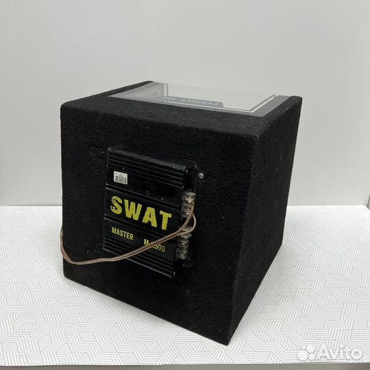 Автомобильный сабвуфер Magnat + усилитель Swat
