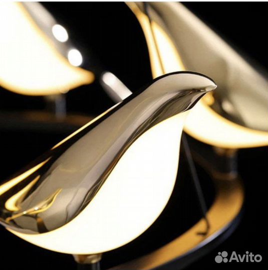 Бра, подвес, люстра с 3 и 6 птицами, птичками