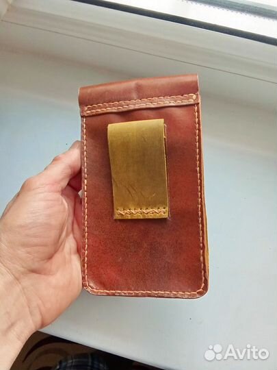 Сумочка поясная для телефона редми А3 кожаная