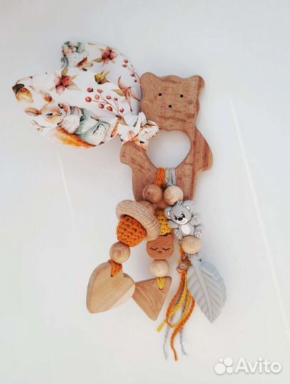 Деревянный грызунок, держатель