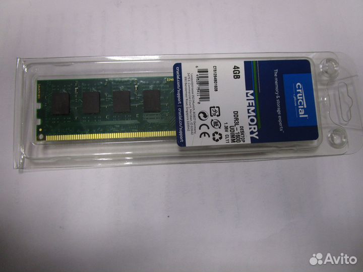 Оперативная память 4Gb Crucial 1600Mhz CT51264BD16