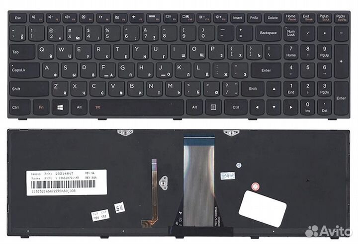 Клавиатура для Lenovo B50-30, G50-30, Z50-70 с под