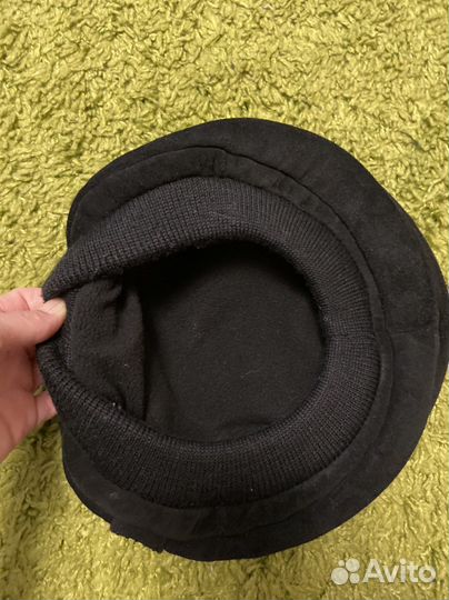 Берет женский зимний замшевый