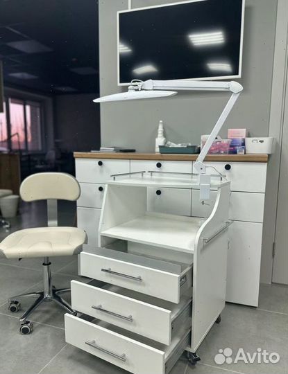 Светодиодная бестеневая LED-лампа на струбцине