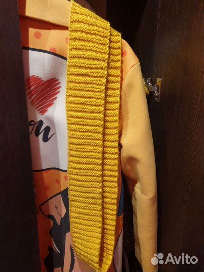 Шарф желтый