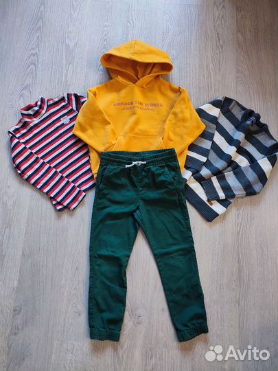 Вещи пакетом для мальчика 110 116