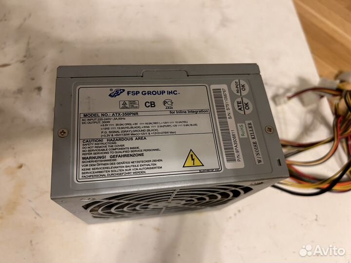 Блок питания FSP 350w