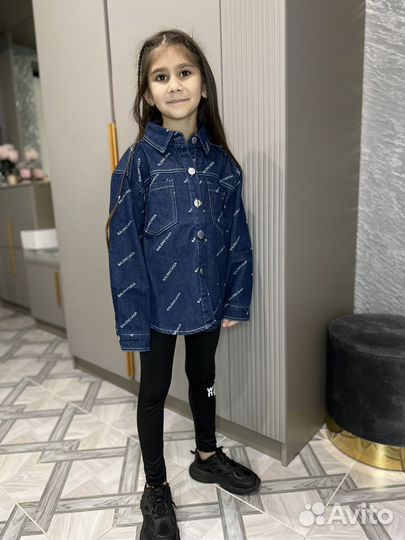 Рубашка джинсовая детская