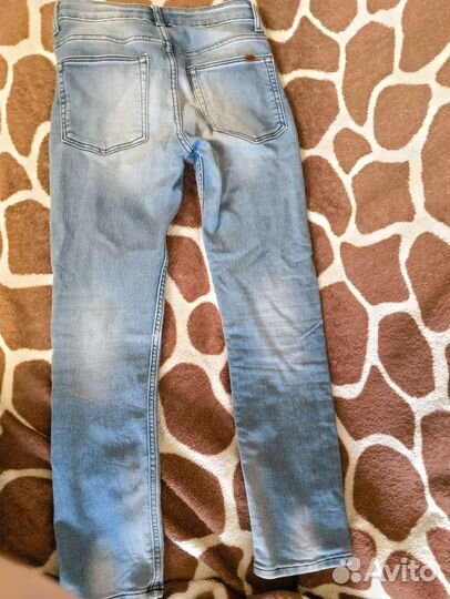 Джинсы узкие голубые детские на 11-12 лет, EUR 152