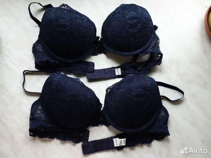 Бюстгальтер 75в incanto пуш ап синий