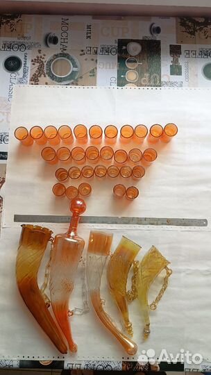 Набор рюмок и рогов