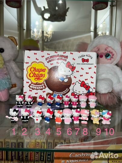 Коллекционные игрушки hello kitty chupa chups