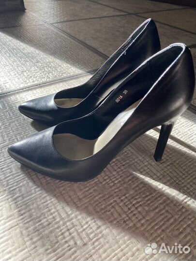 Туфли женские кожаные 35