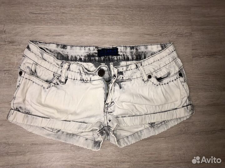 Шорты короткие джинсовые светлые