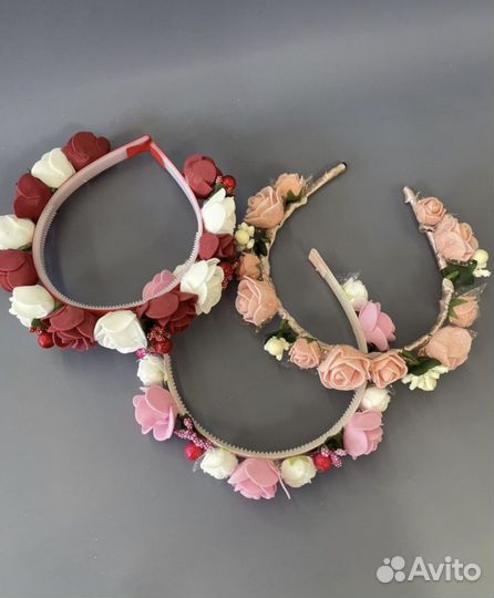 Ободок венок с цветами