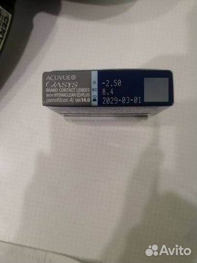 Линзы контактные acuvue oasys (2,5) двухнедельные