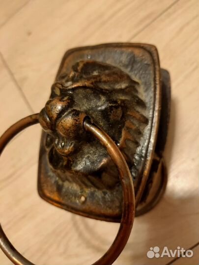 Дверные ручки голова льва пара ретро винтаж