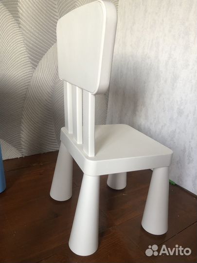 Детский стол и стул IKEA маммут