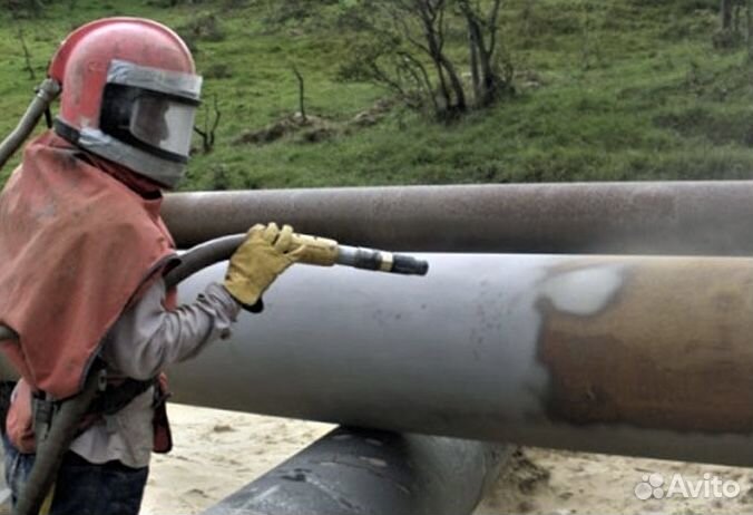 Пескоструйный участок вместе с оборудованием