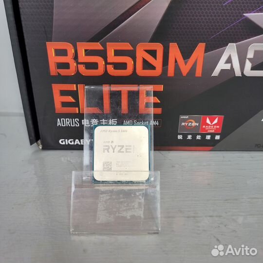 Комлпект м.п. B550M aorus + процессор AMD R5 5600