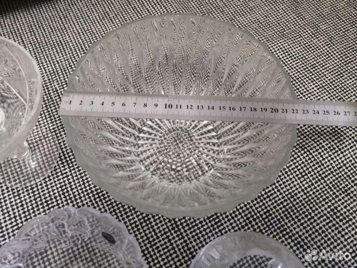 Хрусталь СССР. Салатники, бокалы, рюмки