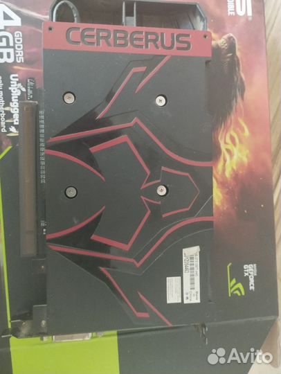 Видеокарта gtx 1050 ti 4gb Cerberus