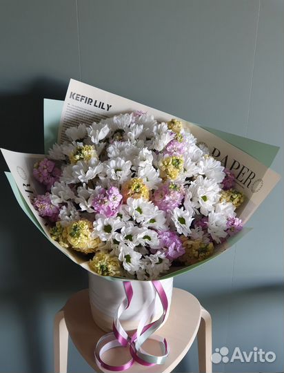 Букет цветов. Хризантема кустовая