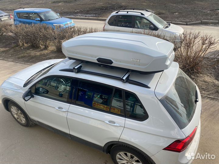 Автобокс на крышу LUX Tavr 197 серый матовый 520L