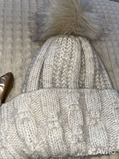 Комплект шапка и шарф женский