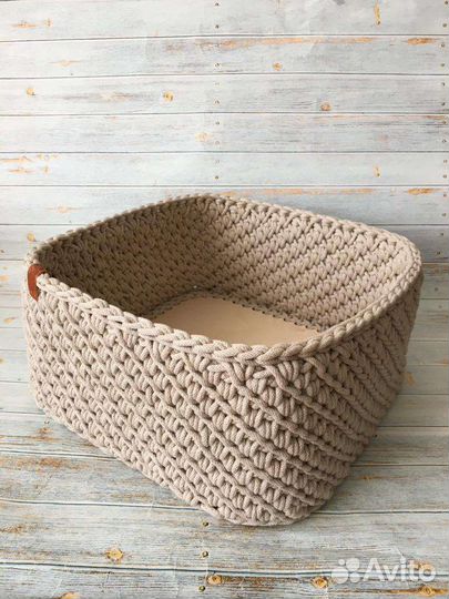 Корзинка из хлопкового шнура